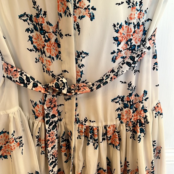 Veronica Beard midi silk button down dresss - Picture 5 of 8